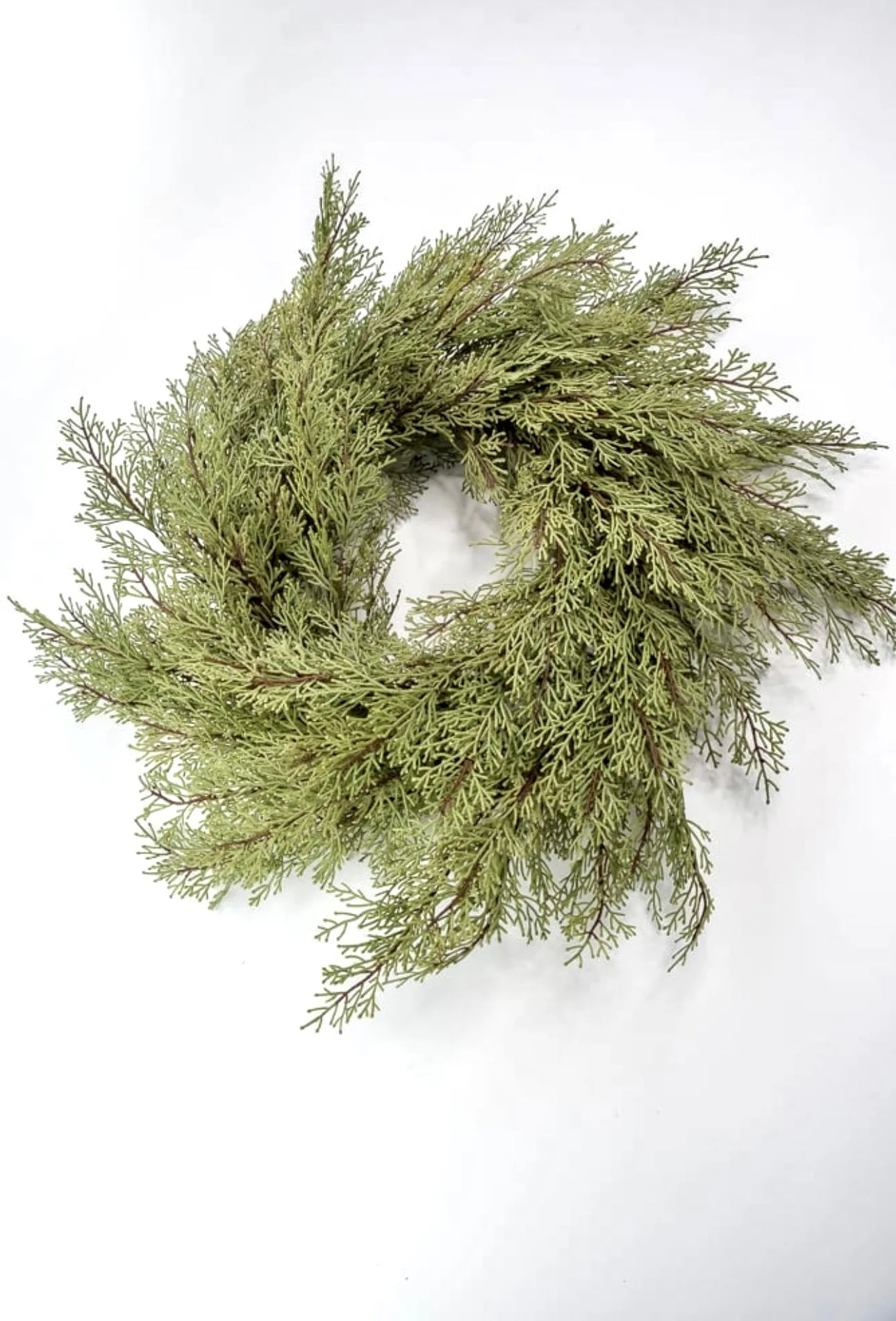 Cedar greenery wreath, 26”