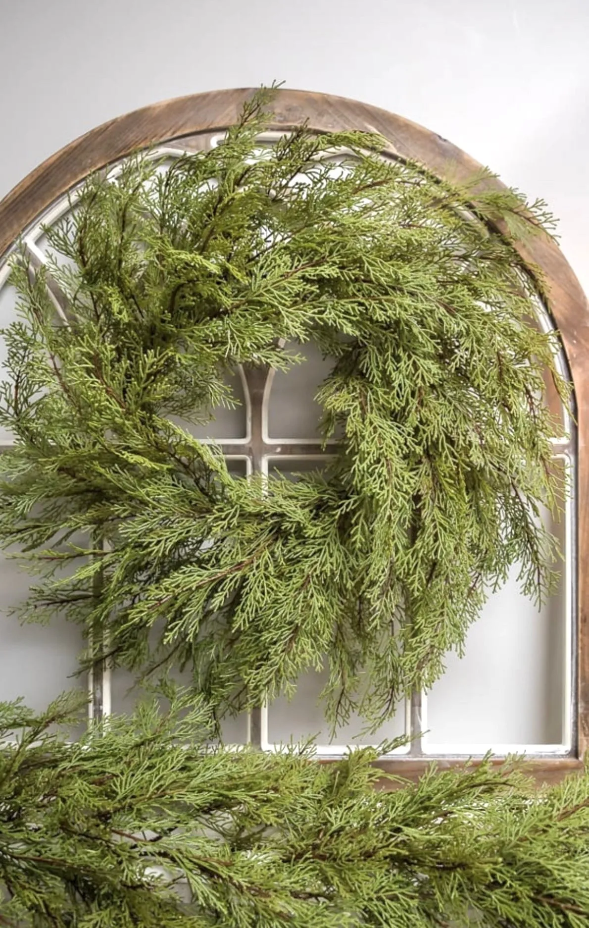 Cedar greenery wreath, 26”