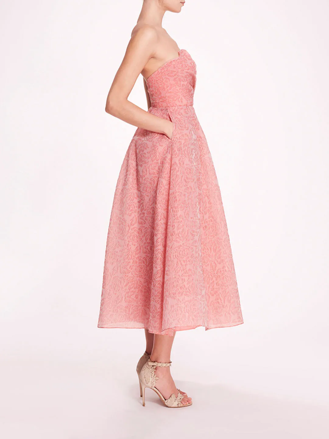 Cloque Sweetheart Dress