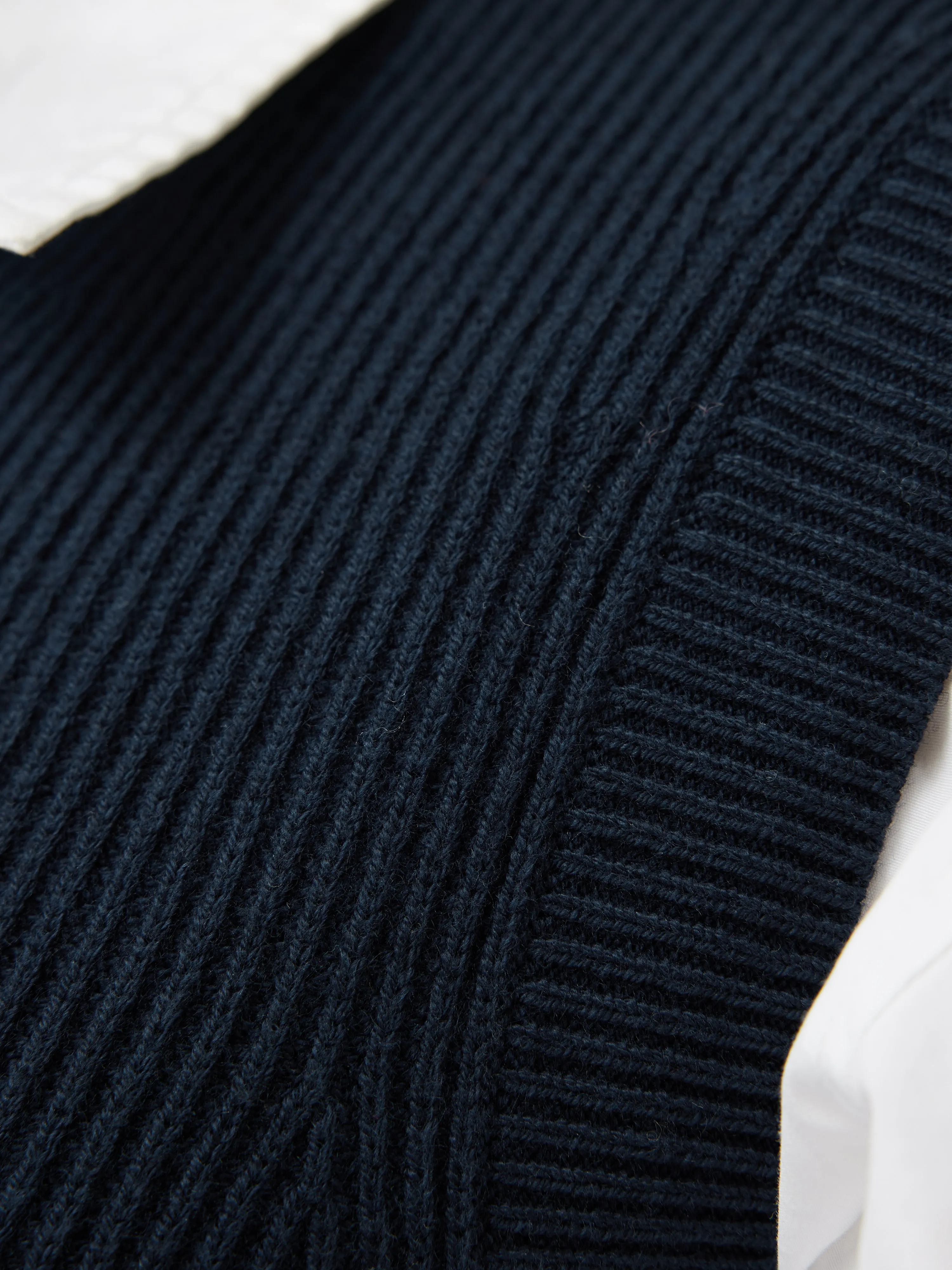 Cotton Blend V Neck Tank | Navy