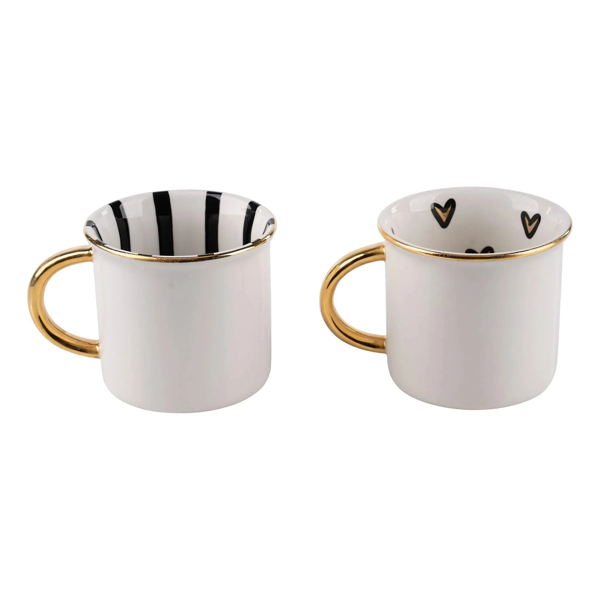 Gold Mr. & Mrs. Mug Set