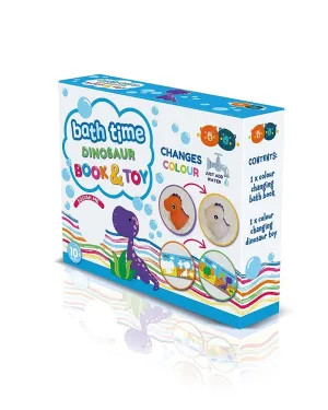 Magic Colour Changing Bath Book and Toy Dinosaur