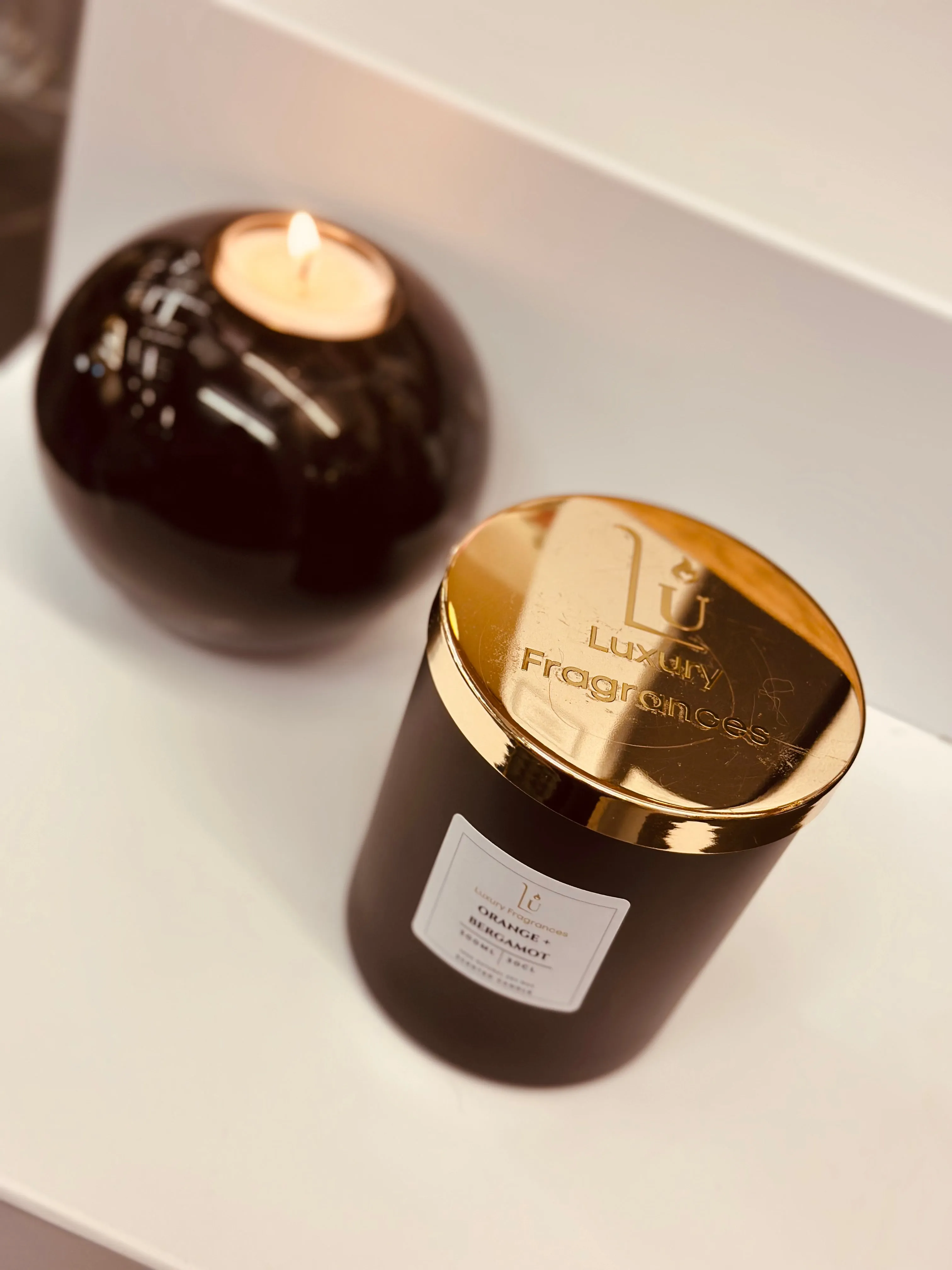Matte Black (Orange & Bergamot) Scented Candle (Molton Brown Dupe)