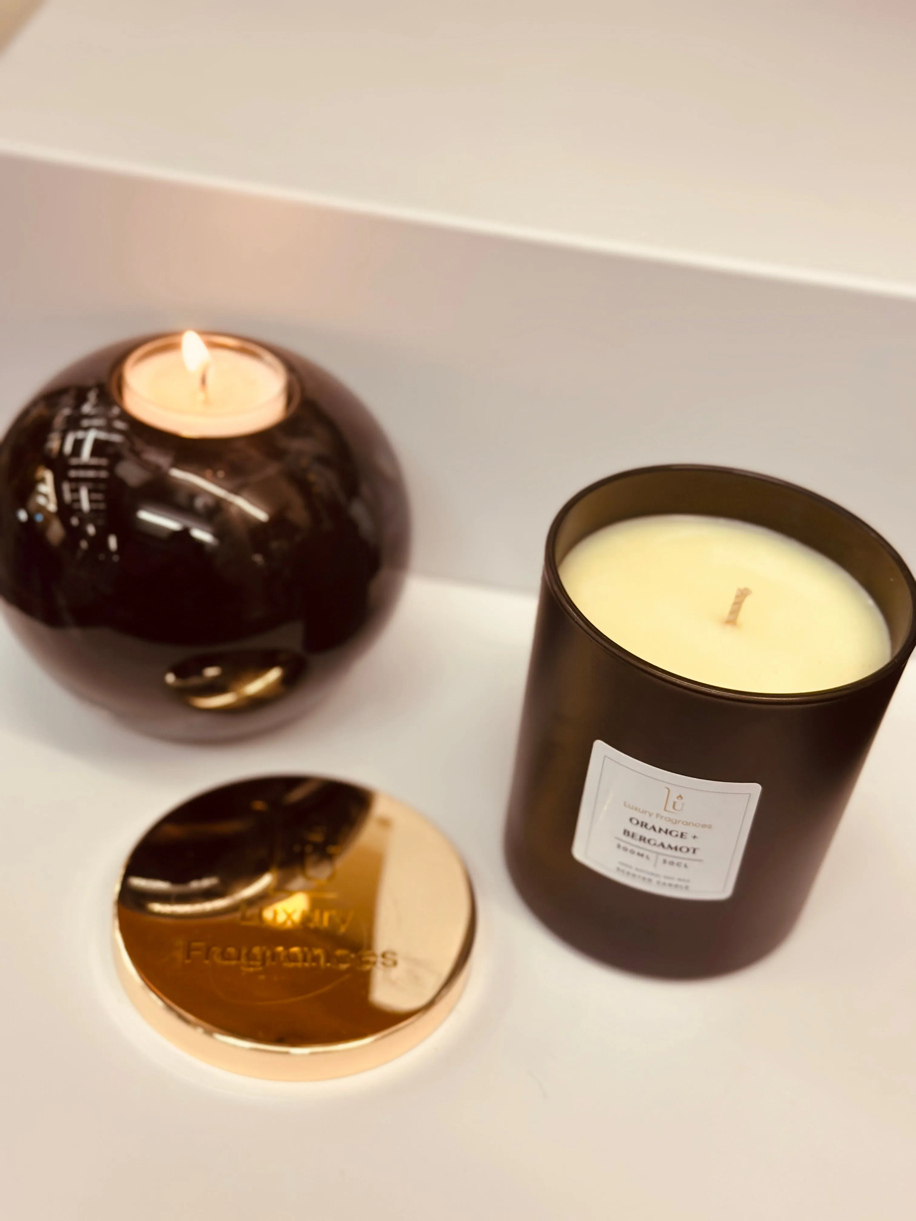 Matte Black (Orange & Bergamot) Scented Candle (Molton Brown Dupe)