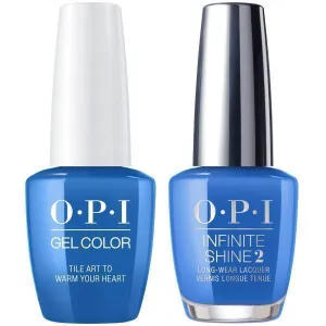 OPI GelColor Tile Art To Warm Your Heart #L25   Infinite Shine #L25