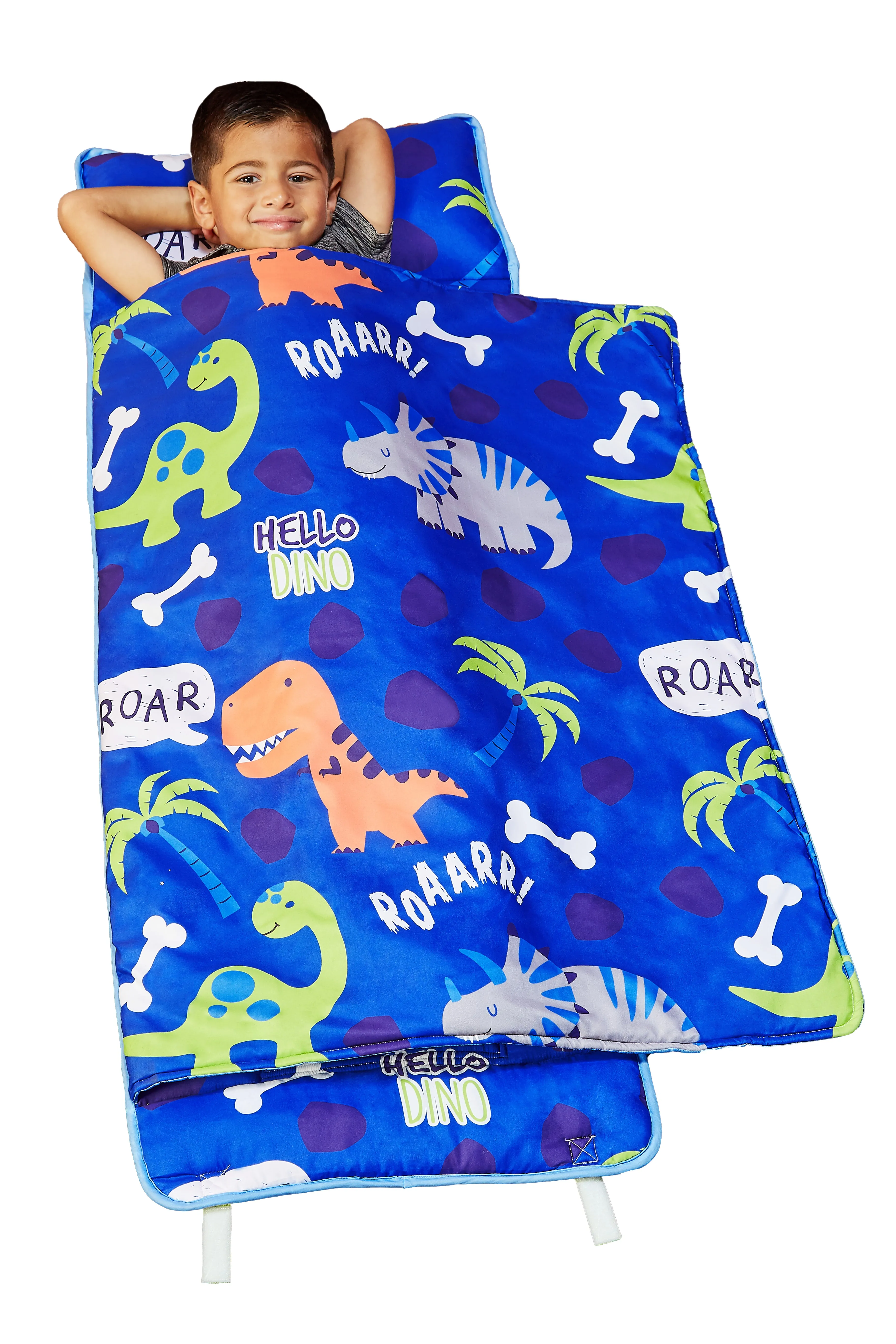 Roaring Dinos Nap Mat with Pillow
