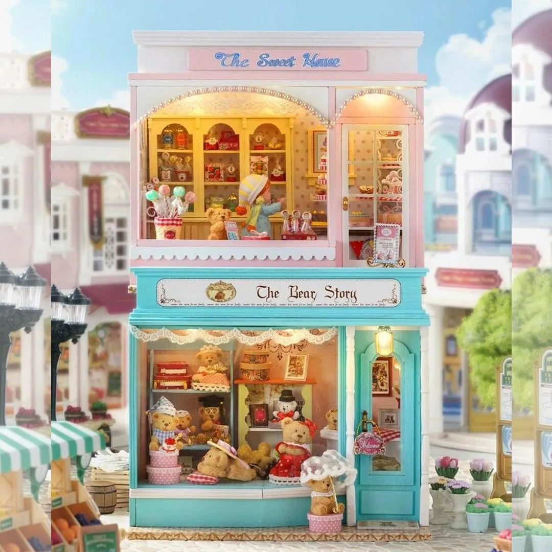 The Sweet House DIY Wooden Dollhouse Kit