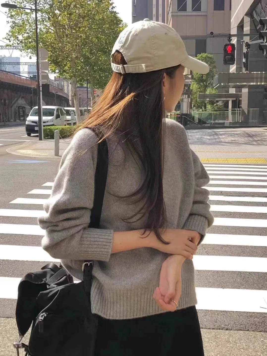 Toleet fall outfits women Autumn and Winter Western Style High Lapel Soft Glutinous Wool Sweater Women's Loose Thickened Bottoming Cashmere Sweater