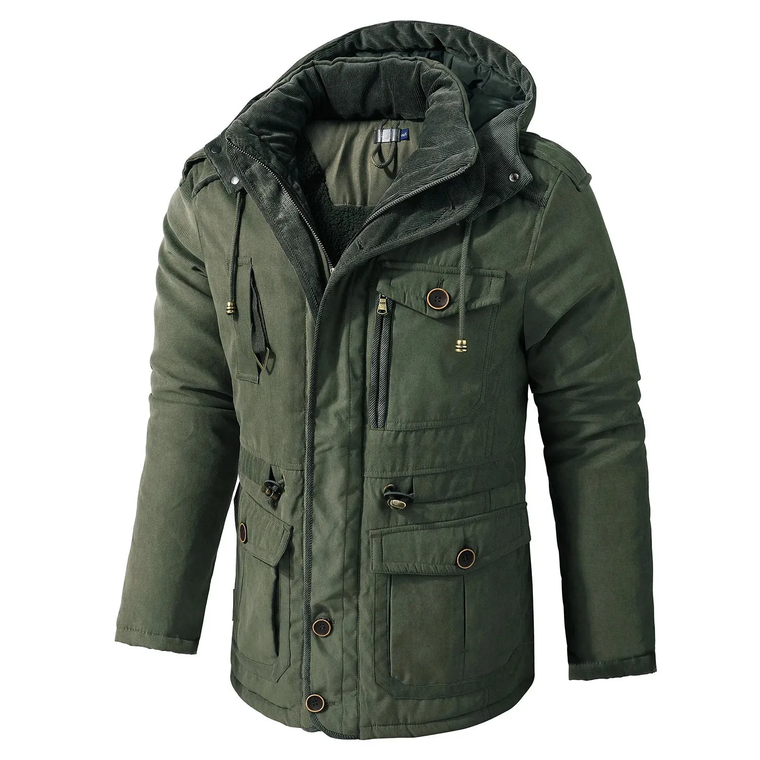 Wiaofellas  -  Autumn/Winter New Men's Large Plush Coat for Men's Casual Loose and Thickened Coat