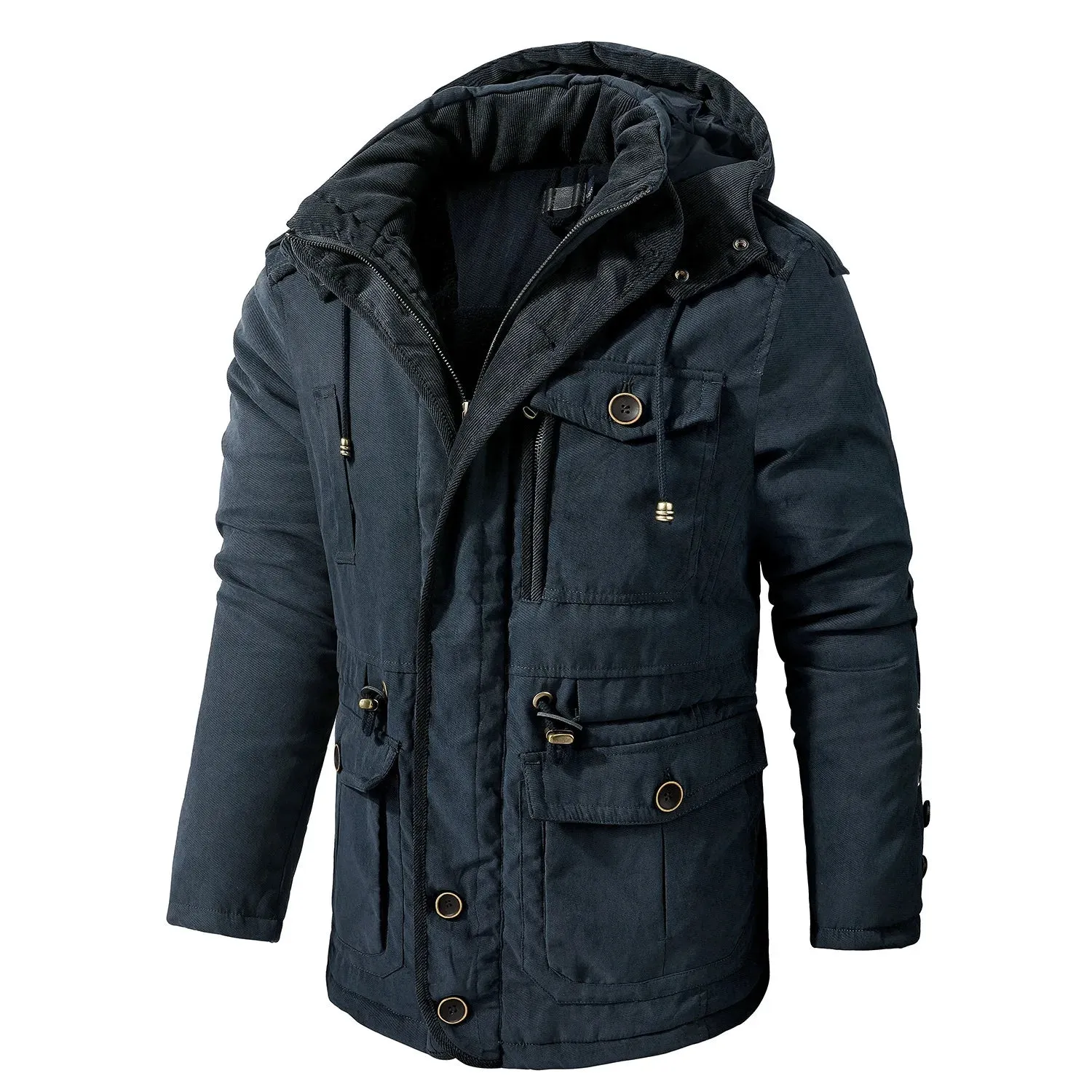 Wiaofellas  -  Autumn/Winter New Men's Large Plush Coat for Men's Casual Loose and Thickened Coat